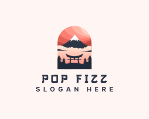 Mount Fuji Japan logo design