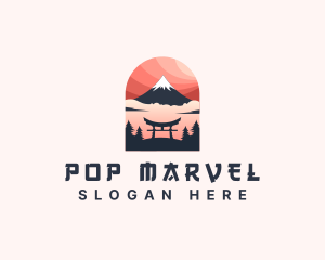 Mount Fuji Japan logo design