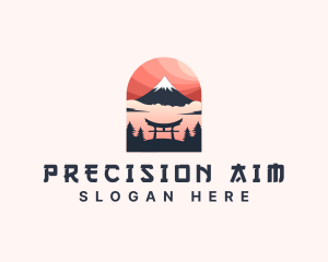 Mount Fuji Japan logo design