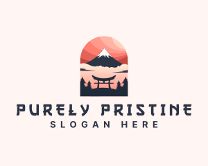 Mount Fuji Japan logo design