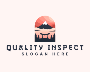 Mount Fuji Japan logo design