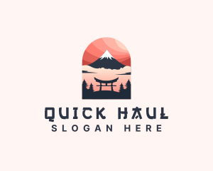 Mount Fuji Japan logo design