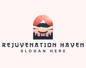 Mount Fuji Japan logo design