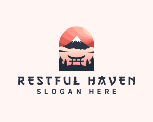 Mount Fuji Japan logo design