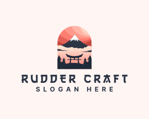 Mount Fuji Japan logo design