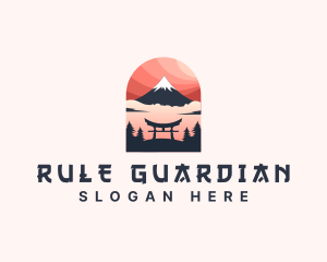 Mount Fuji Japan logo design