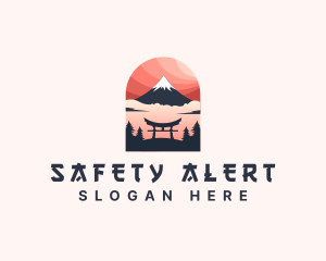 Mount Fuji Japan logo design