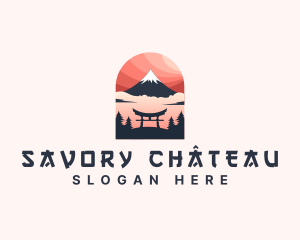 Mount Fuji Japan logo design