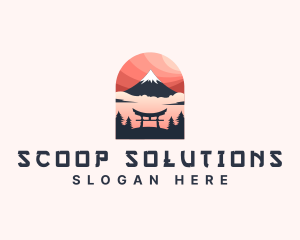 Mount Fuji Japan logo design