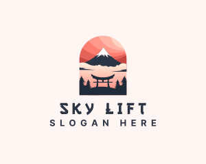 Mount Fuji Japan logo design