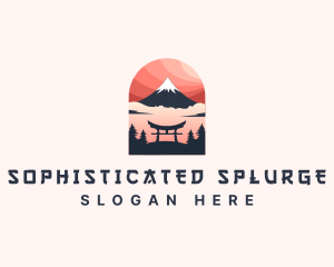 Mount Fuji Japan logo design