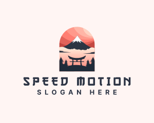 Mount Fuji Japan logo design