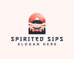 Mount Fuji Japan logo design