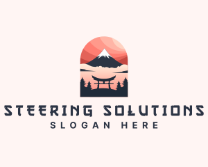 Mount Fuji Japan logo design