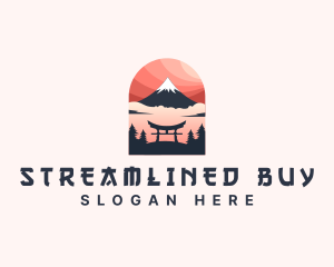 Mount Fuji Japan logo design