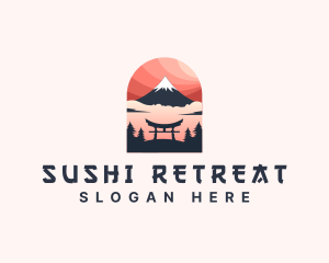 Mount Fuji Japan logo design