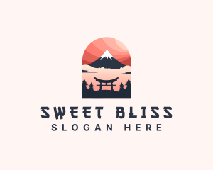 Mount Fuji Japan logo design