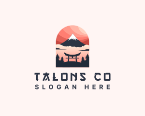 Mount Fuji Japan logo design