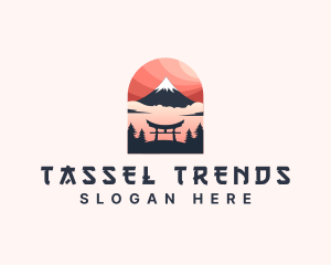 Mount Fuji Japan logo design