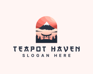 Mount Fuji Japan logo design