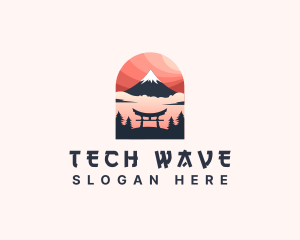 Mount Fuji Japan logo design