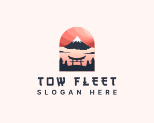 Mount Fuji Japan logo design