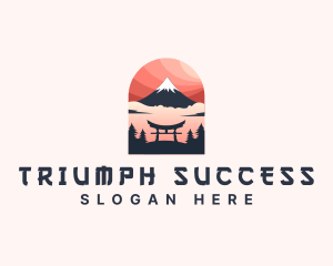 Mount Fuji Japan logo design