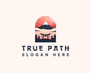 Mount Fuji Japan logo design