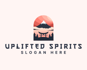 Mount Fuji Japan logo design