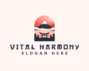 Mount Fuji Japan logo design