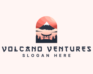 Mount Fuji Japan logo design