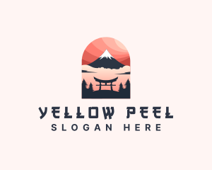 Mount Fuji Japan logo design