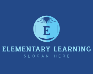 Learning Book Library logo design