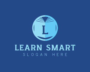 Learning Book Library logo design