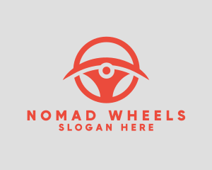 Modern Steering Wheel logo design