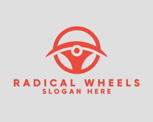 Modern Steering Wheel logo design