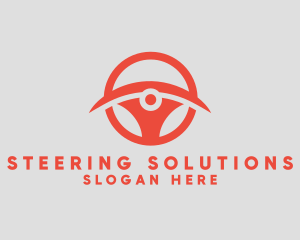 Modern Steering Wheel logo design