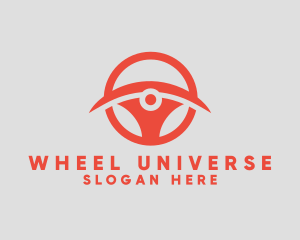 Modern Steering Wheel logo design