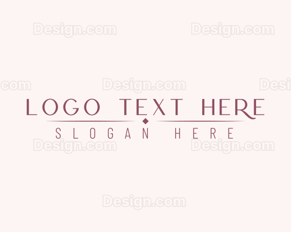 Luxury Cosmetics Style Logo