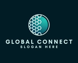 Hexagon International Globe logo