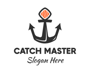 Sushi Sashimi Anchor logo design