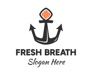 Sushi Sashimi Anchor logo design