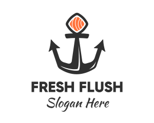 Sushi Sashimi Anchor logo design