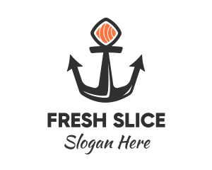 Sushi Sashimi Anchor logo design