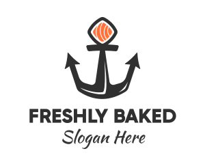 Sushi Sashimi Anchor logo design