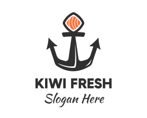 Sushi Sashimi Anchor logo design