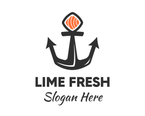 Sushi Sashimi Anchor logo design