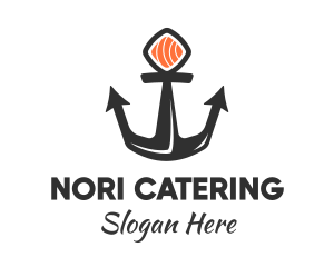 Sushi Sashimi Anchor logo design