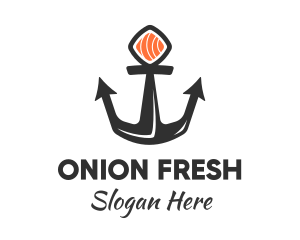 Sushi Sashimi Anchor logo design