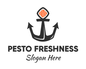 Sushi Sashimi Anchor logo design